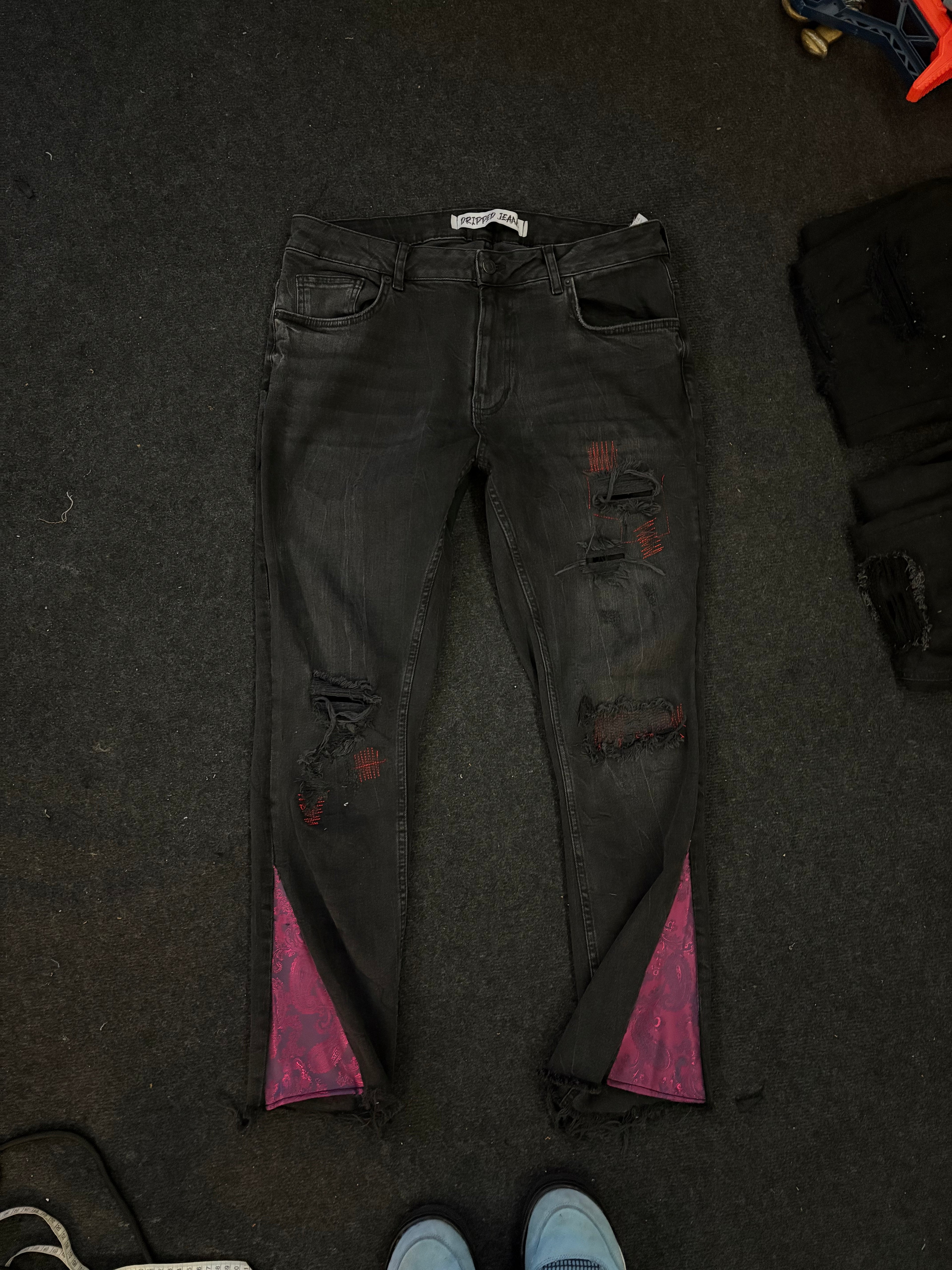 Dripped Jeans |FLARED