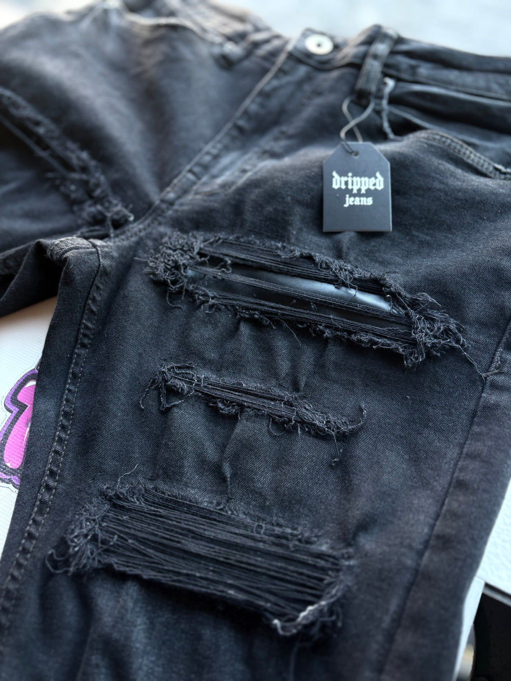 Dripped Slimfit jeans Custom | M