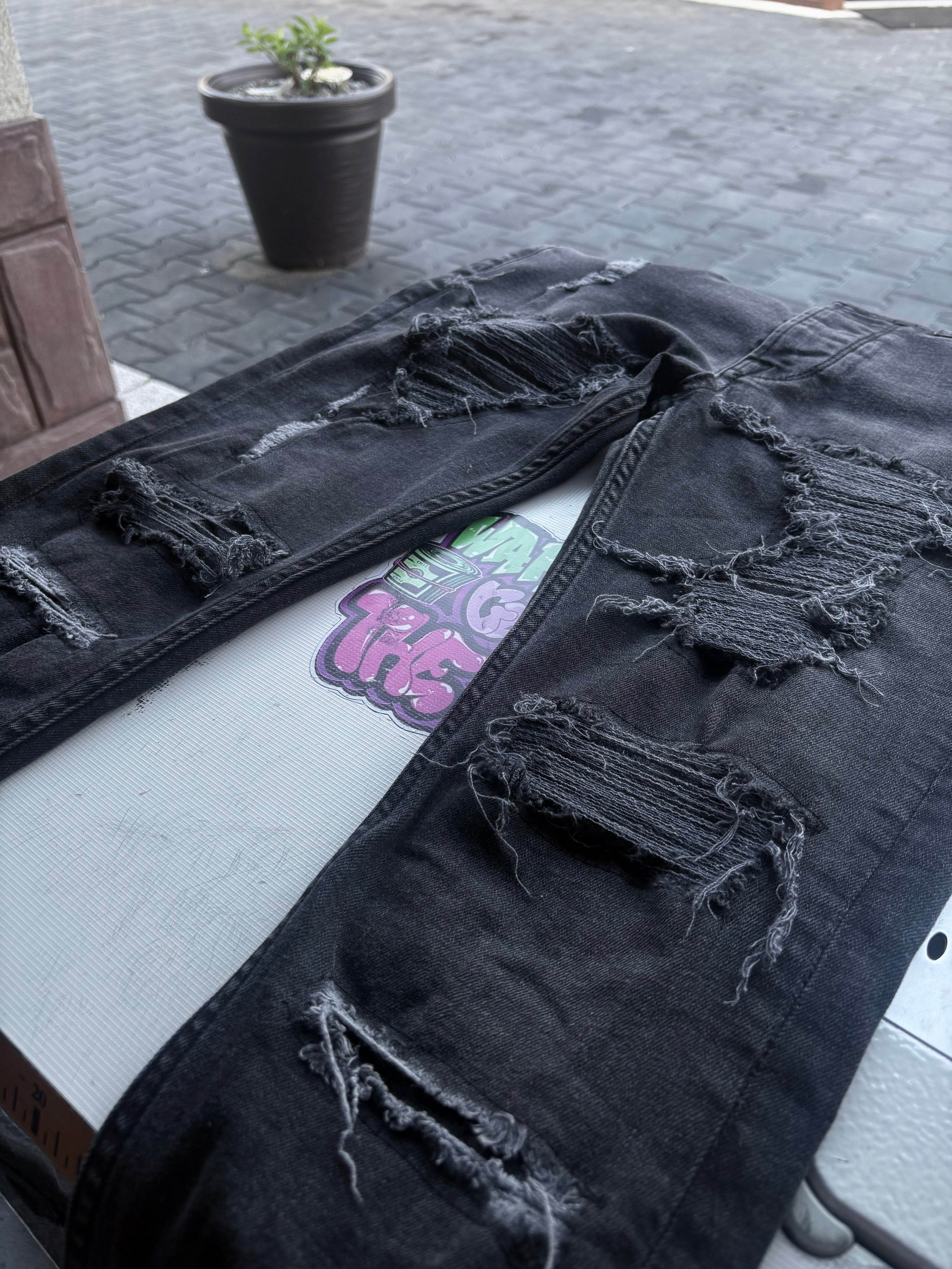 Dripped Jeans Slimfit Custom | XS