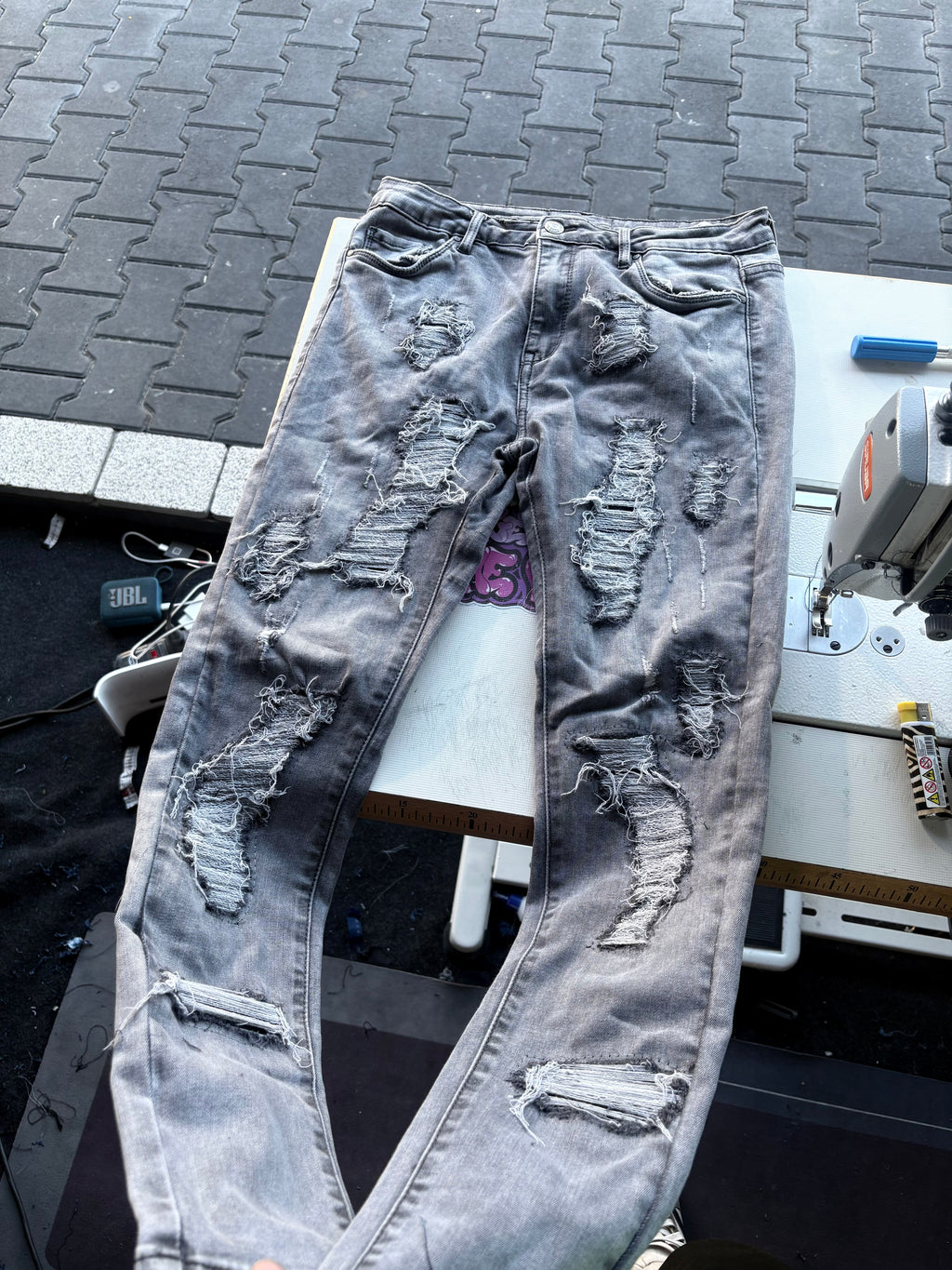 Dripped Slimfit Custom Jeans | S