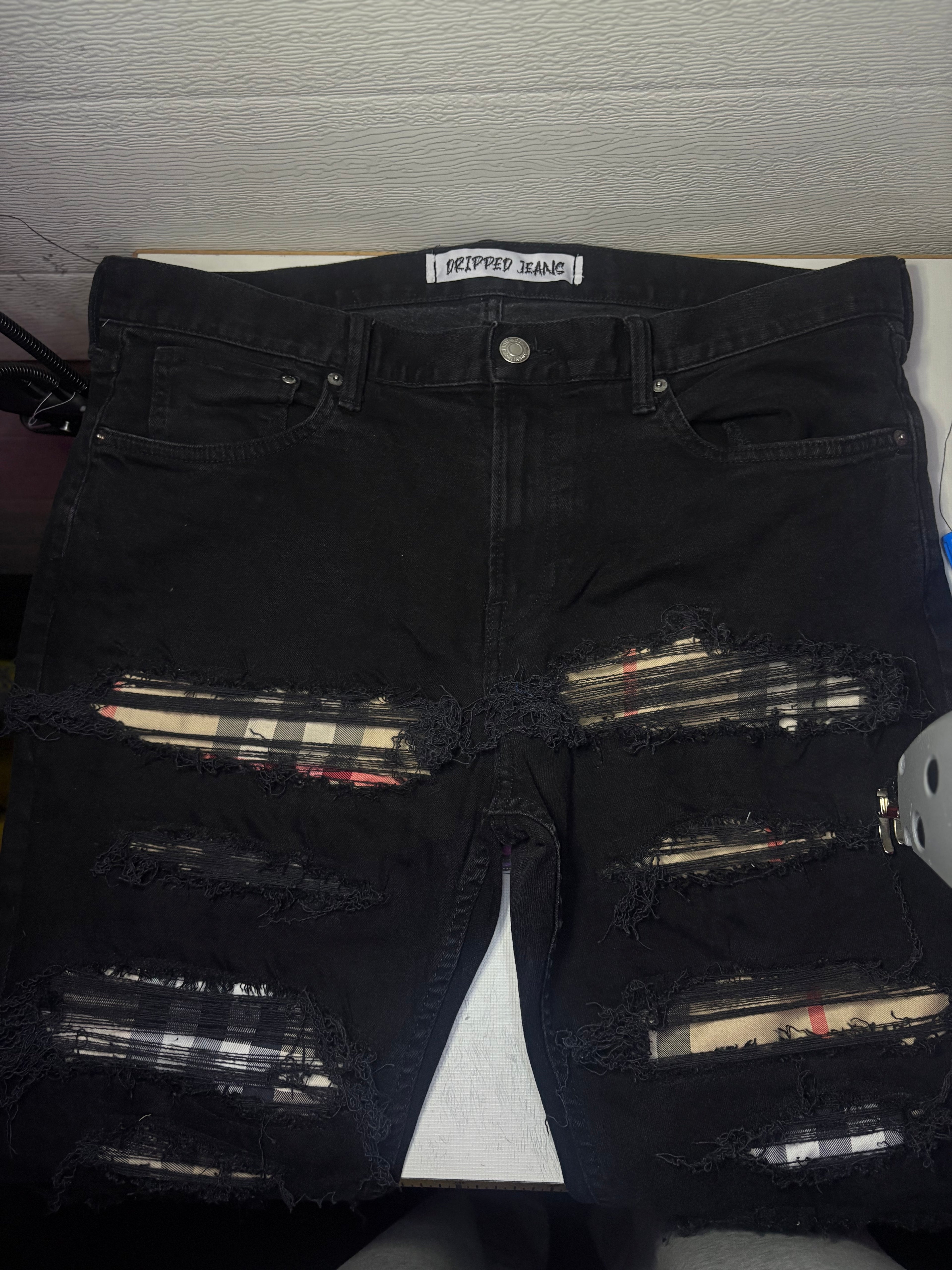 Dripped Slimfit Distressed Jeans | XL