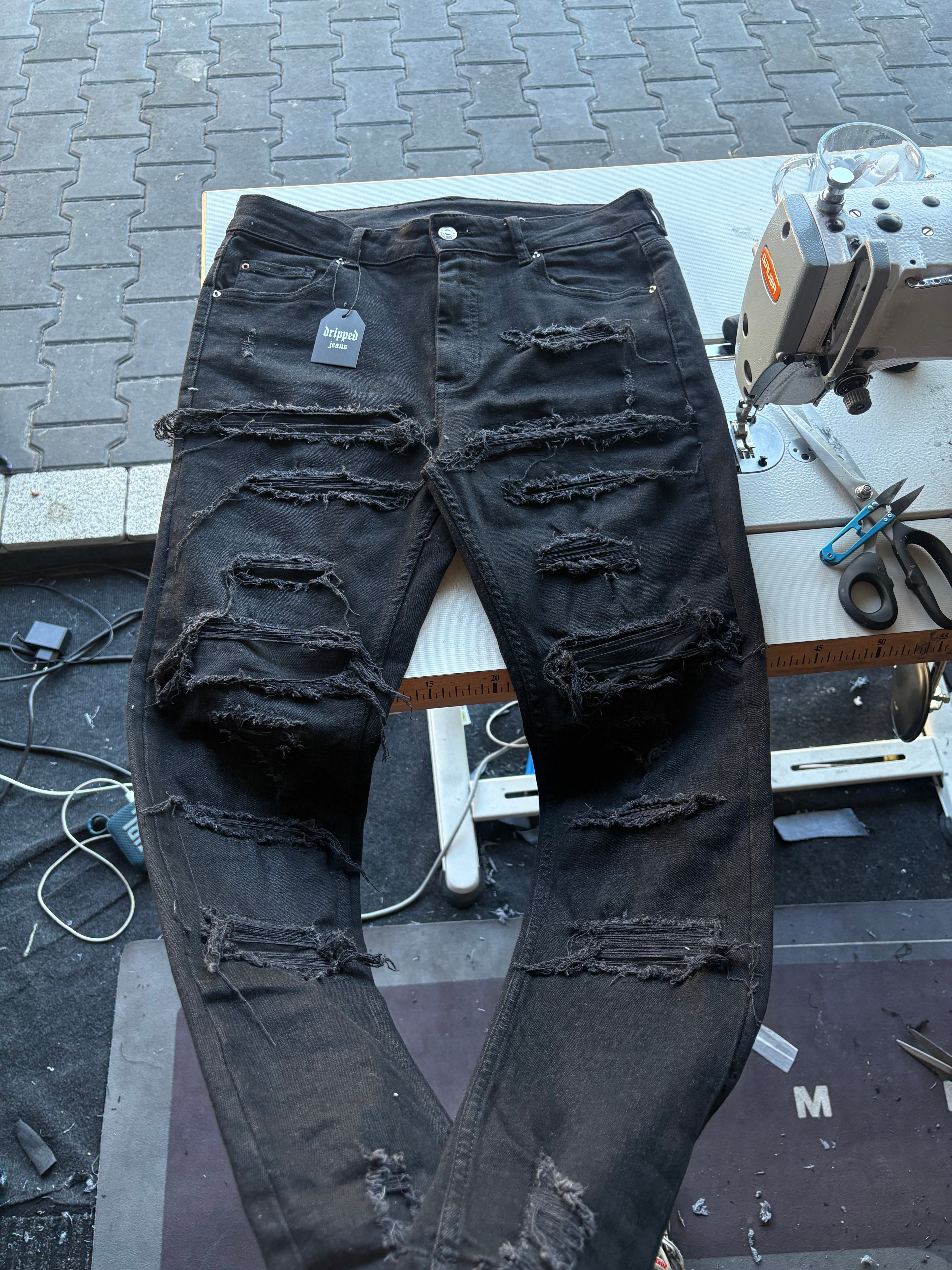 Dripped Slimfit jeans Custom | M