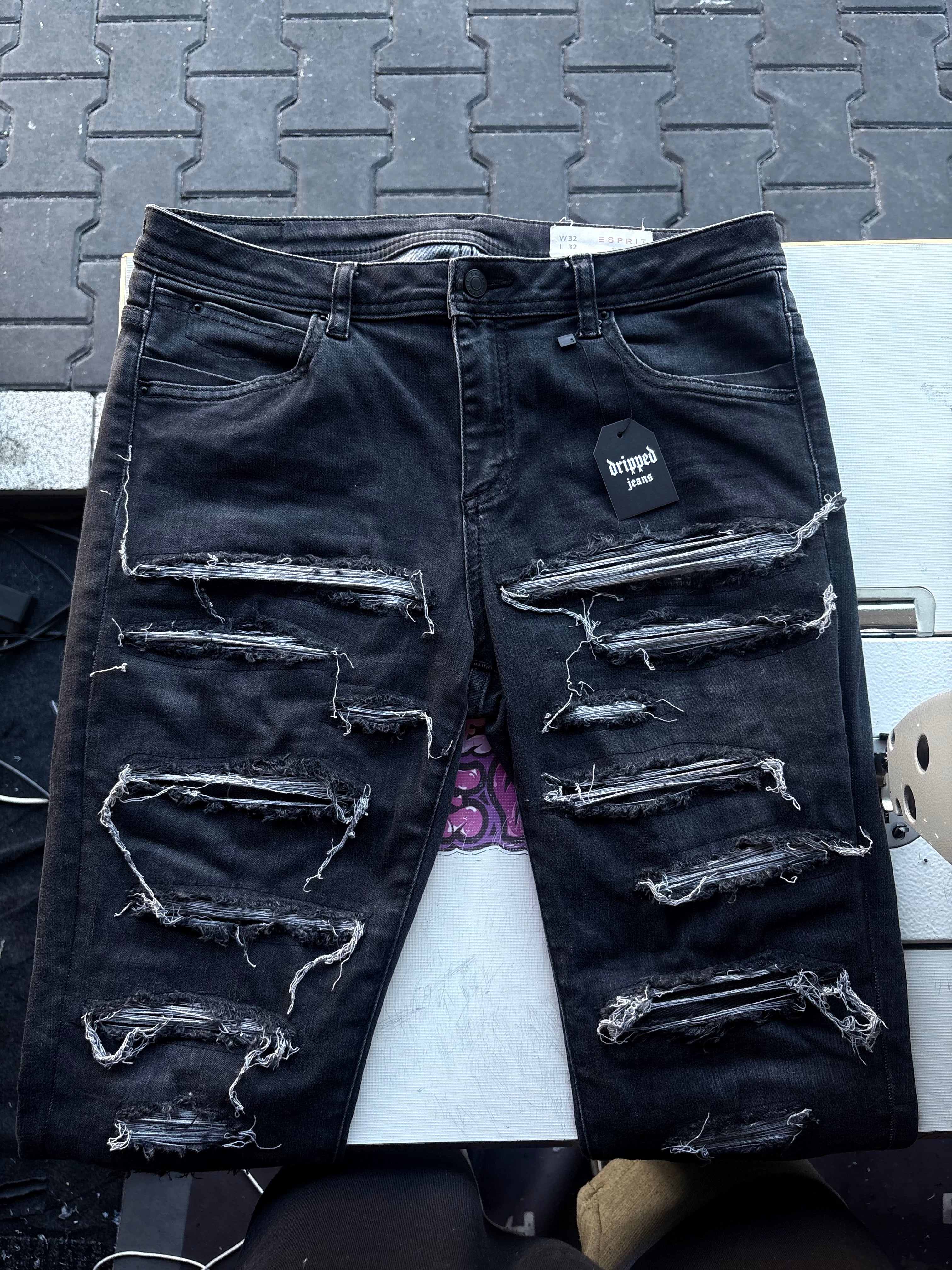 Dripped Slimfit jeans Custom | M