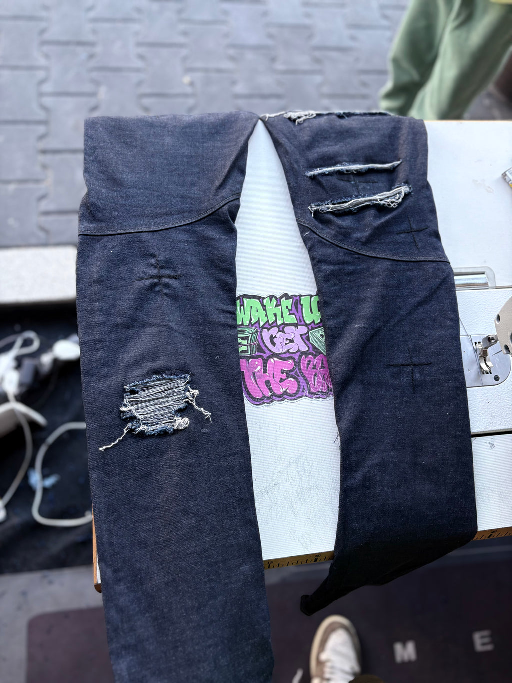 Dripped Slimfit Custom Jeans | S/M