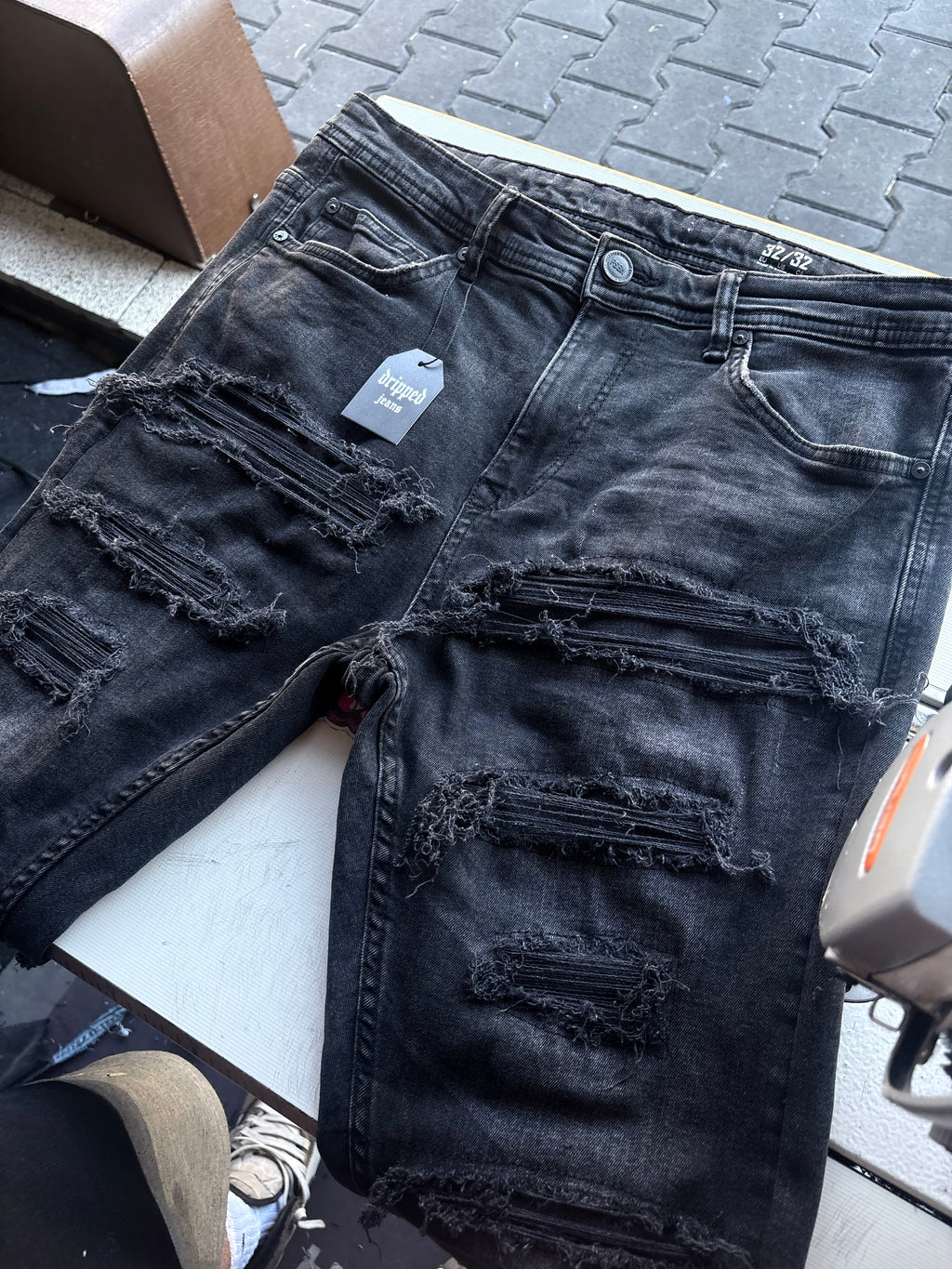 Dripped Slimfit jeans Custom | M