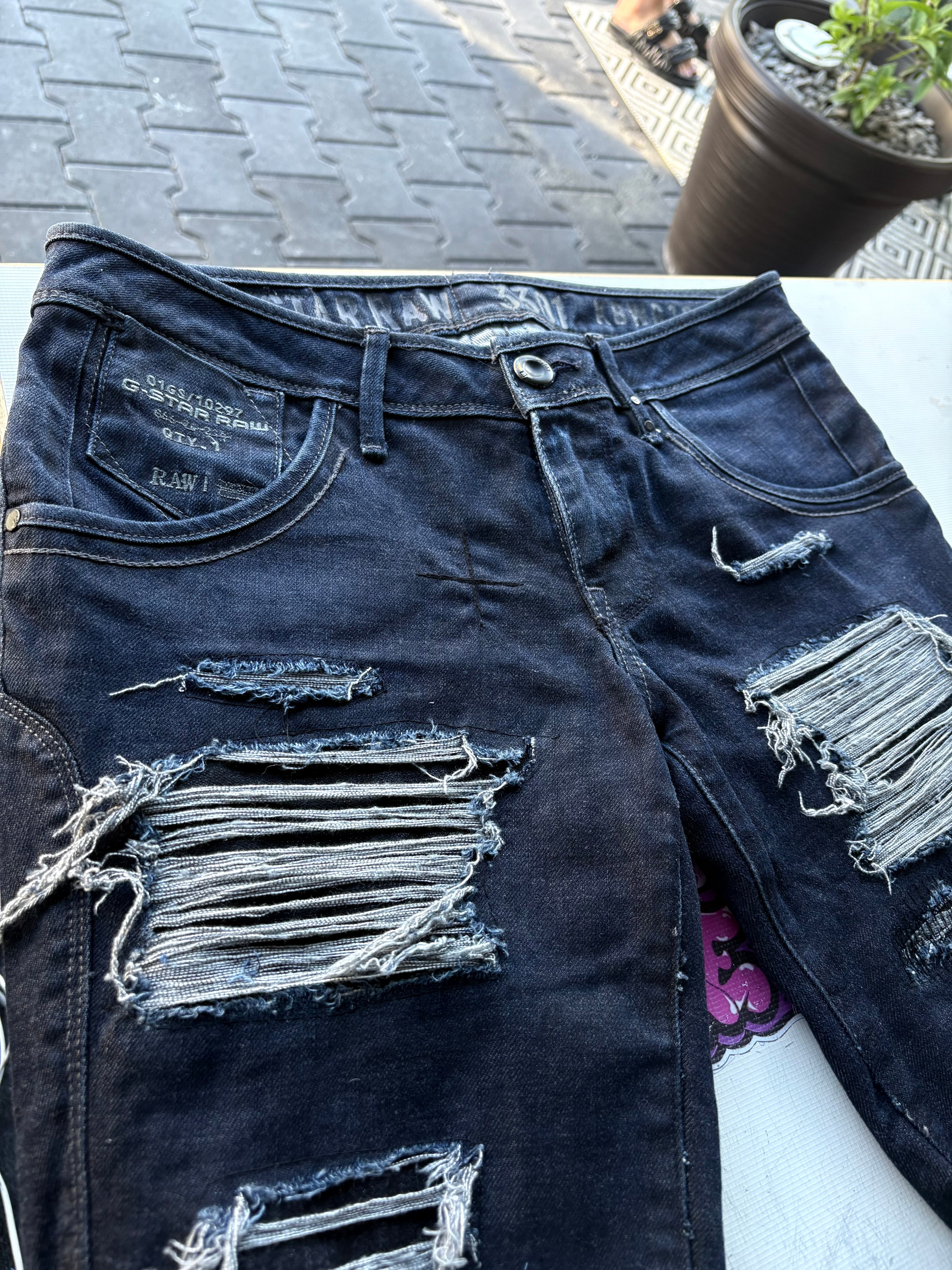Dripped Slimfit Custom Jeans | S/M