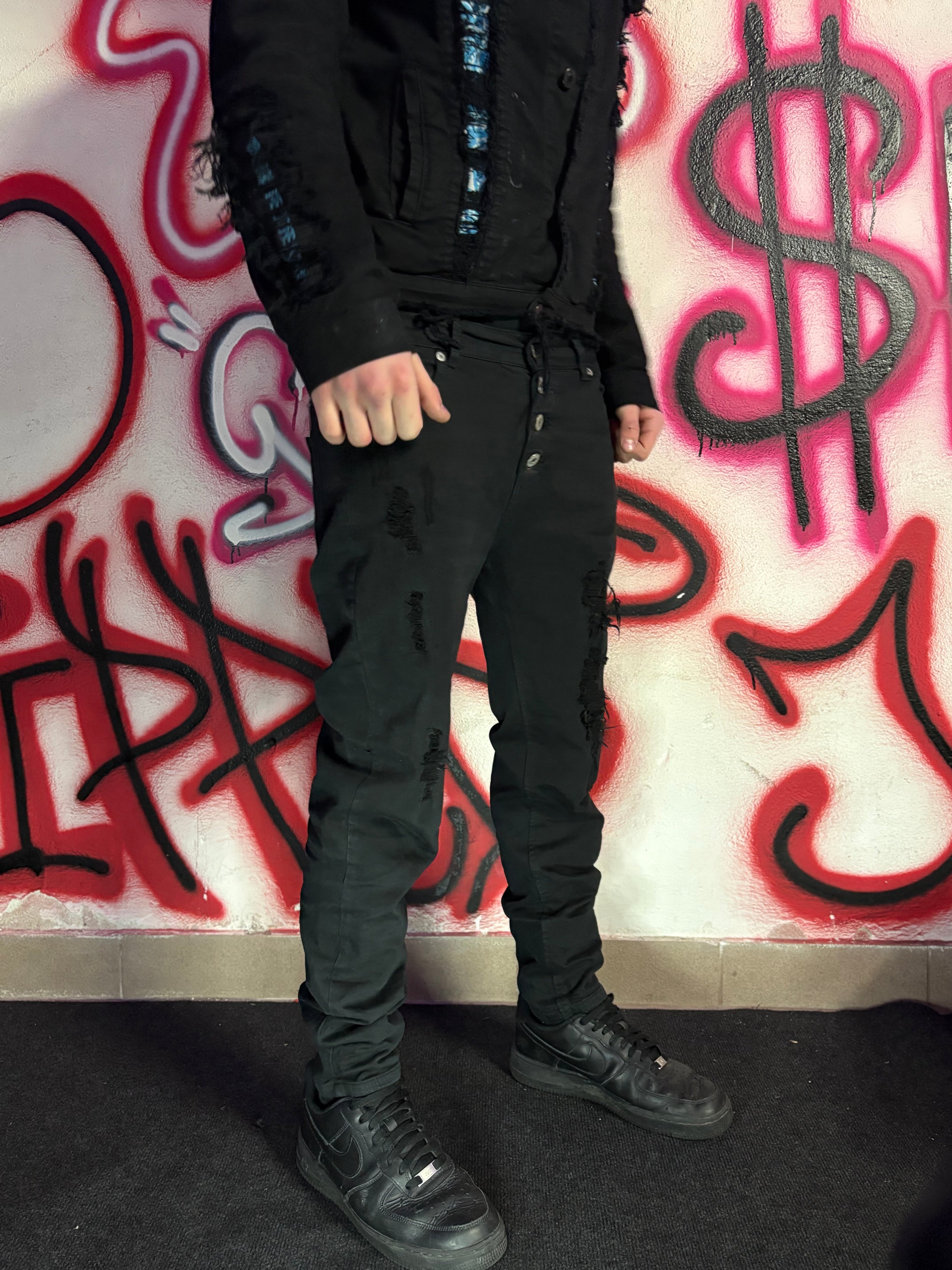 Dripped distressed Slimfit Jeans| M