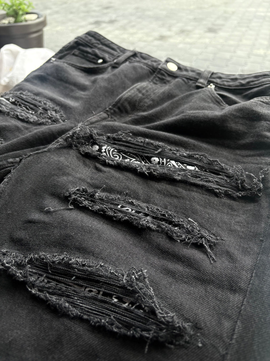 Dripped Slimfit Custom Jeans | M