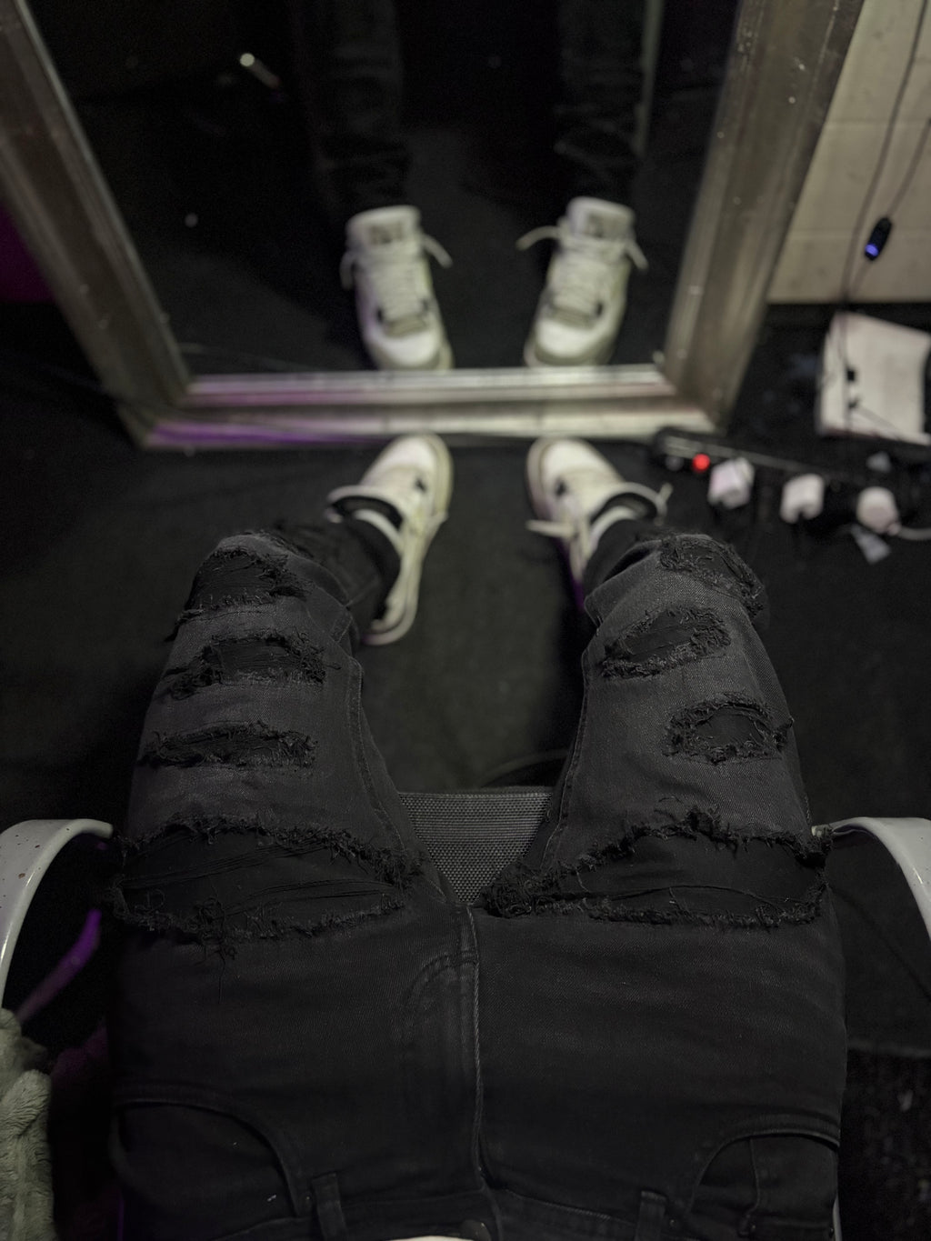 Dripped Slimfit Distressed Jeans | S