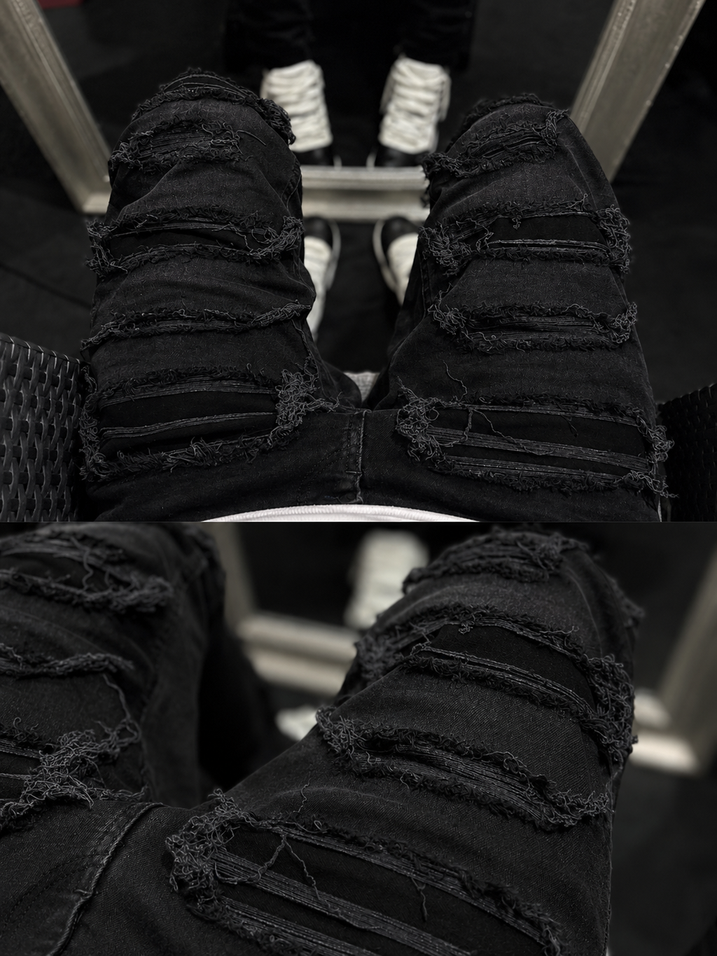 Dripped Jeans Disstressed Custom
