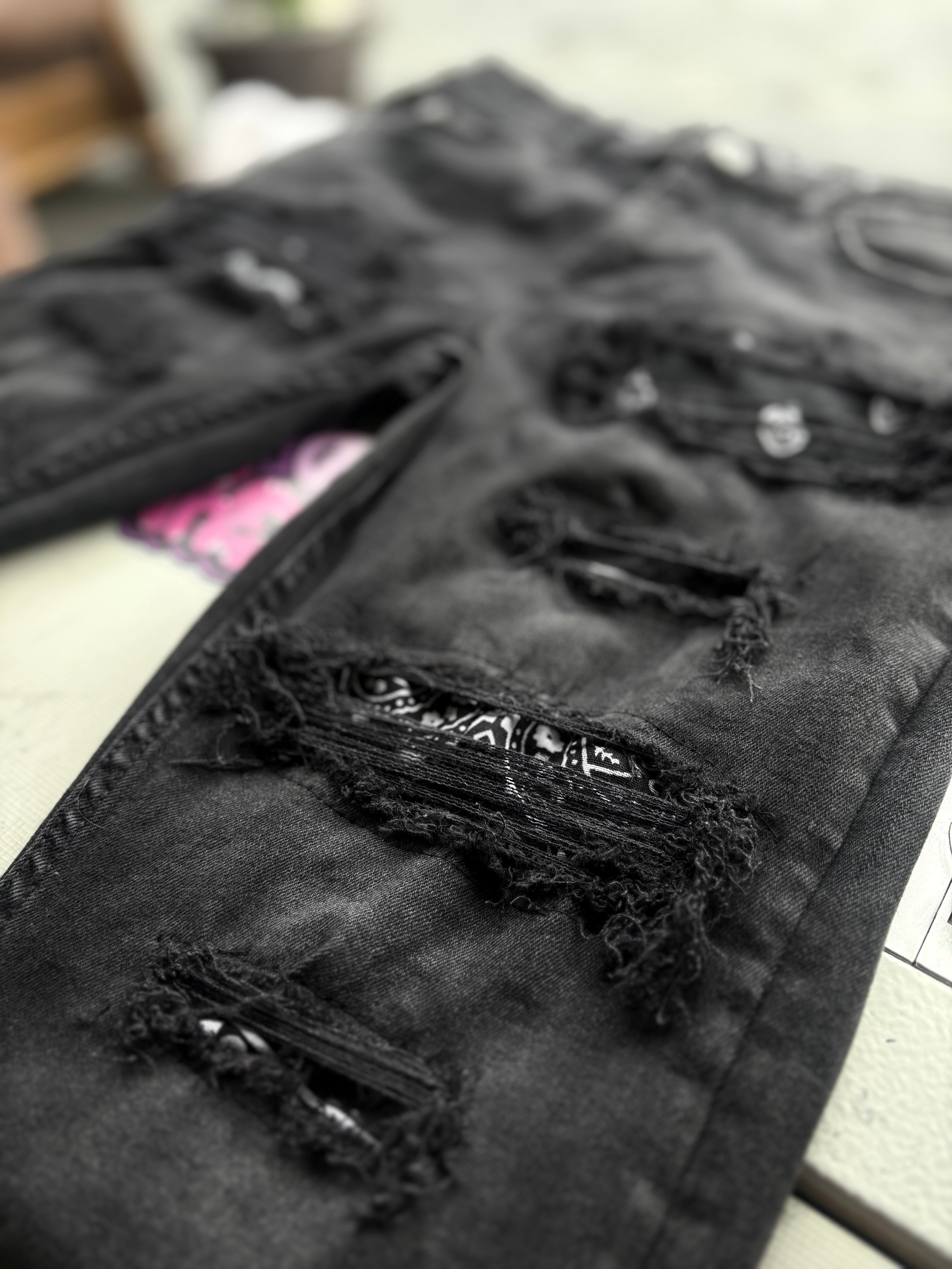Dripped Slimfit Custom Jeans | M