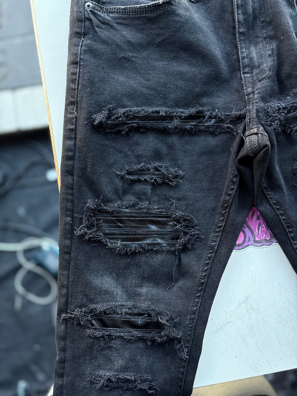 Dripped Slimfit jeans Custom | M