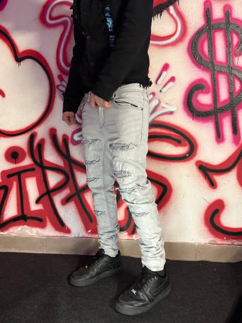 Dripped distressed Slimfit Jeans| M