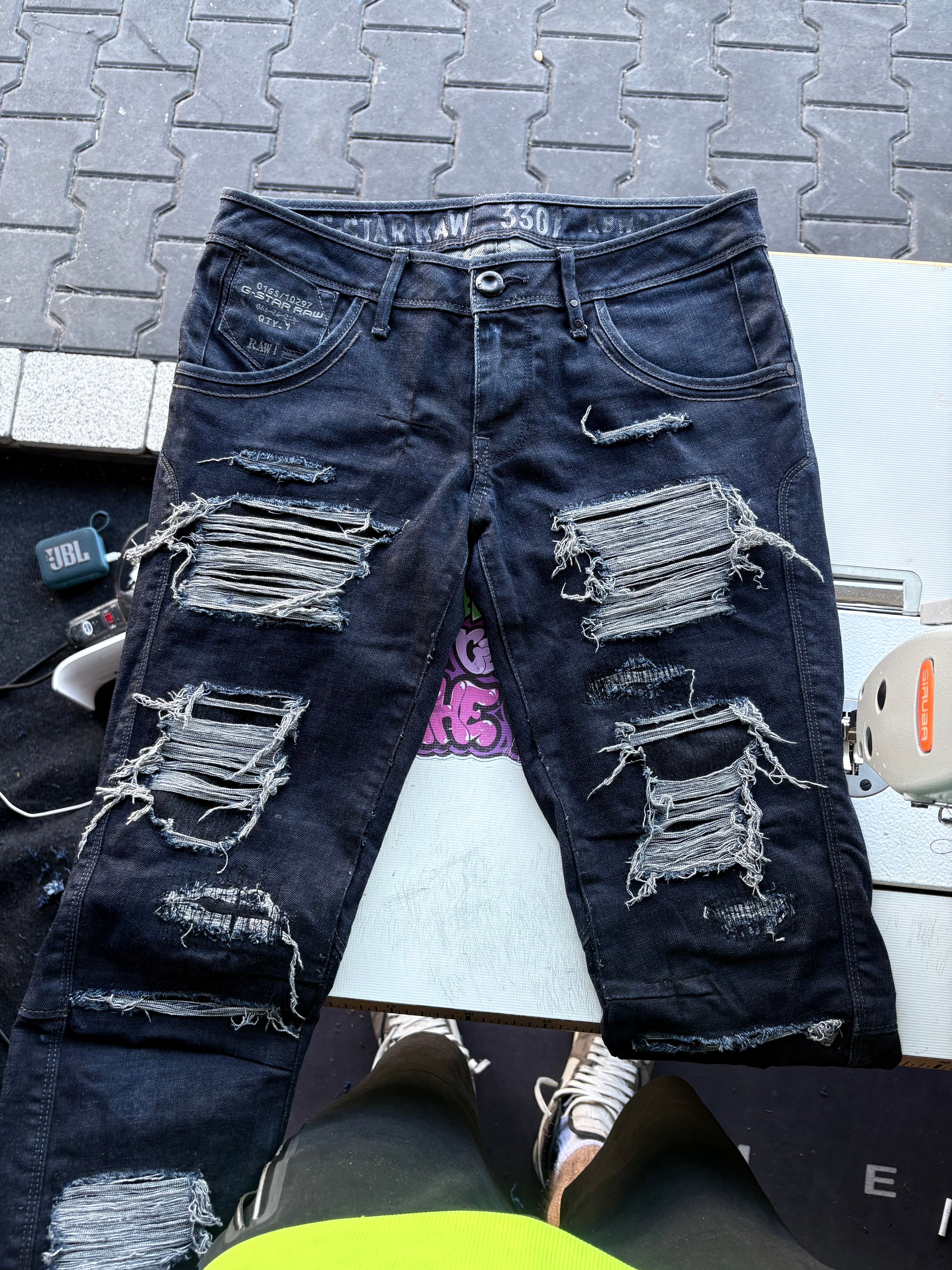 Dripped Slimfit Custom Jeans | S/M