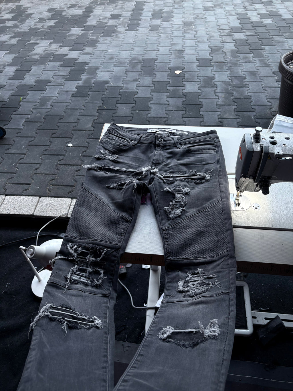 Dripped Jeans Slimfit Custom | S