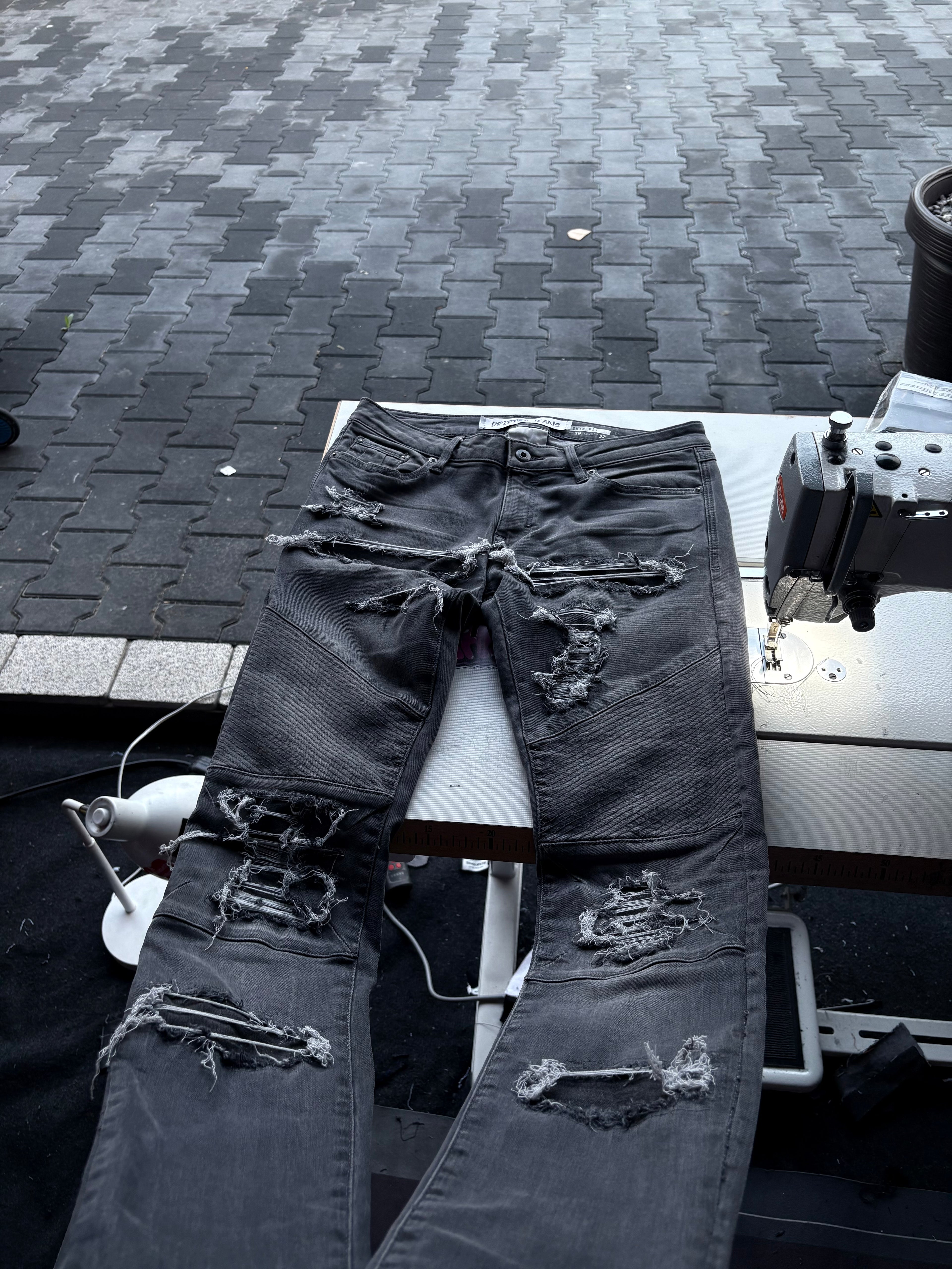 Dripped Jeans Slimfit Custom | S