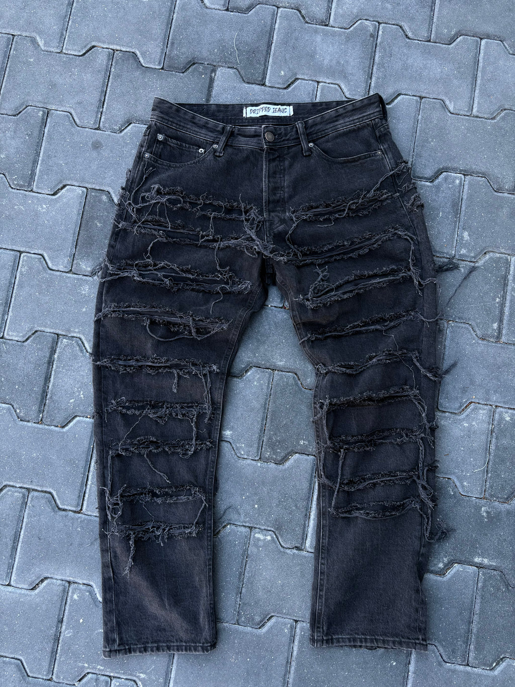 Dripped Jeans Full Disstressed | Straight fit