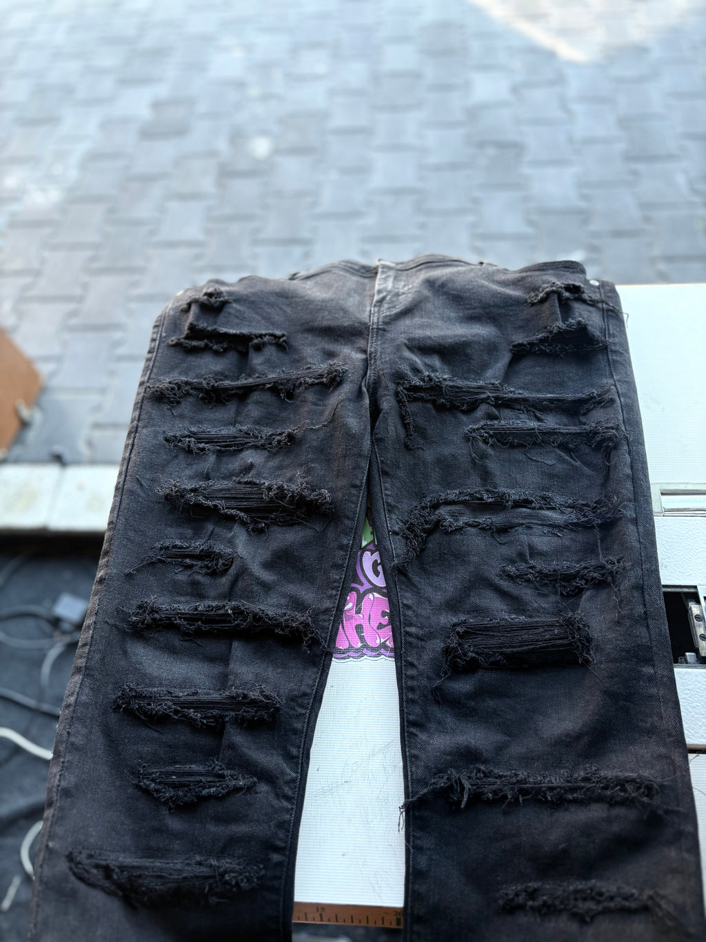 Dripped Slimfit Jeans Custom | M