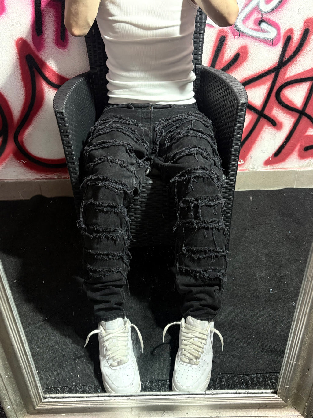 Dripped Jeans Full distressed | SLIMFIT