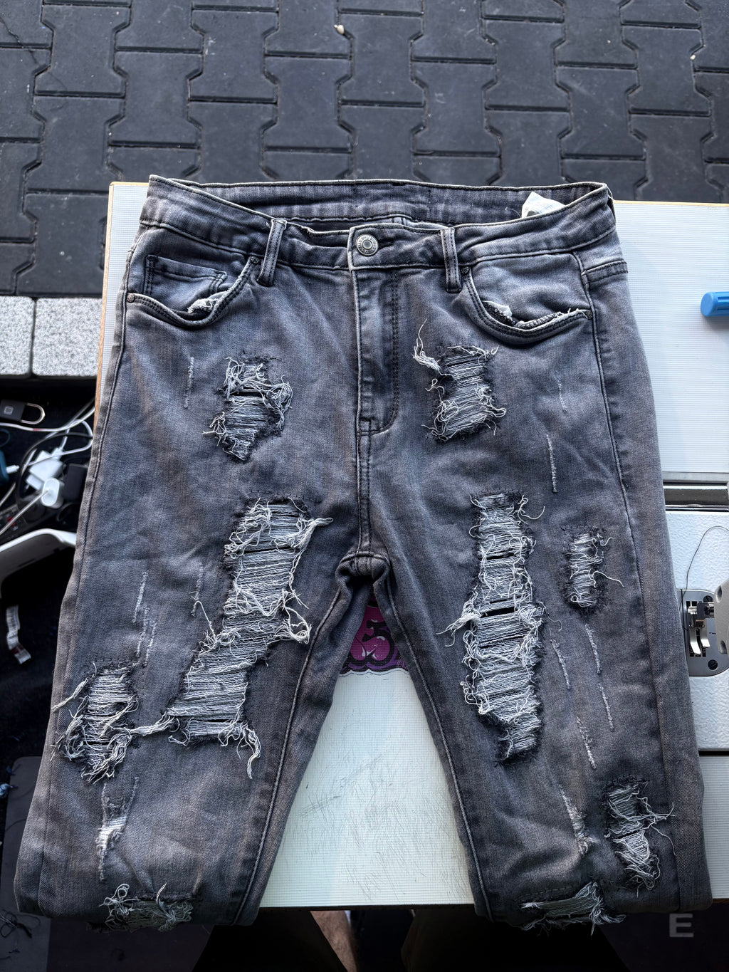 Dripped Slimfit Custom Jeans | S