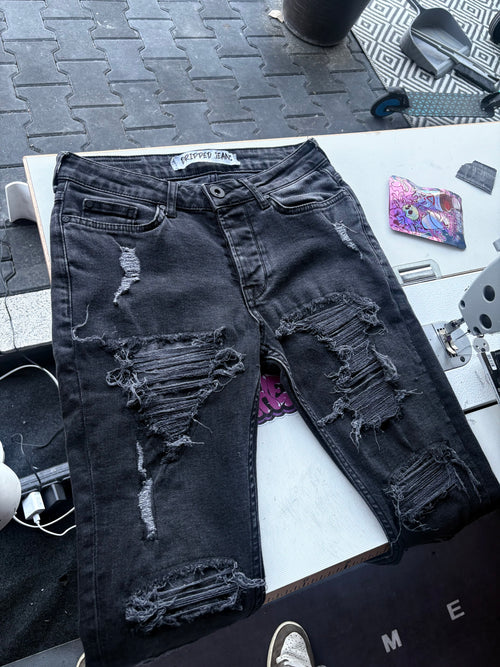Dripped Jeans Slimfit Custom | XS