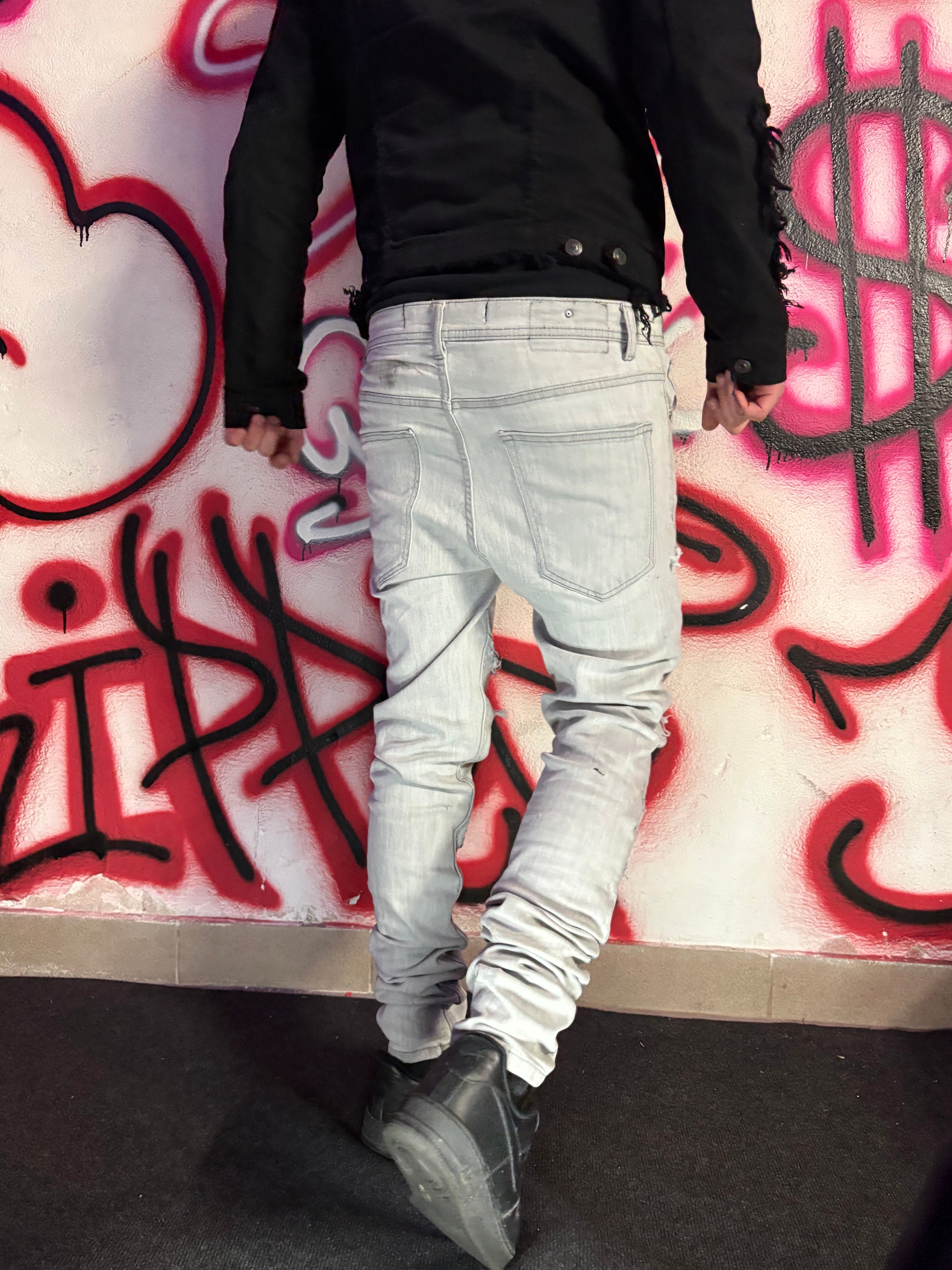 Dripped distressed Slimfit Jeans| M