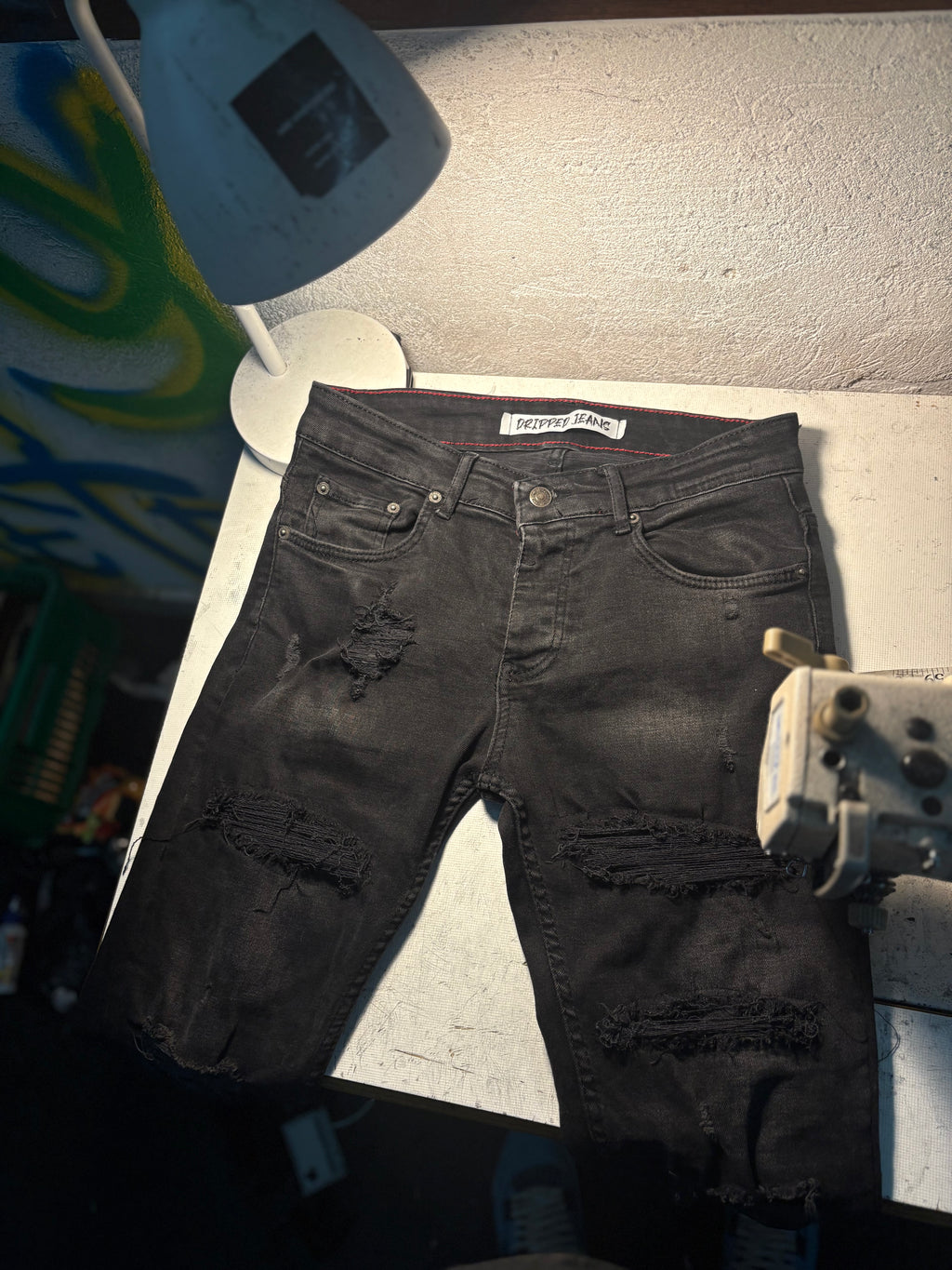 Dripped Jeans | Slimfit S/M