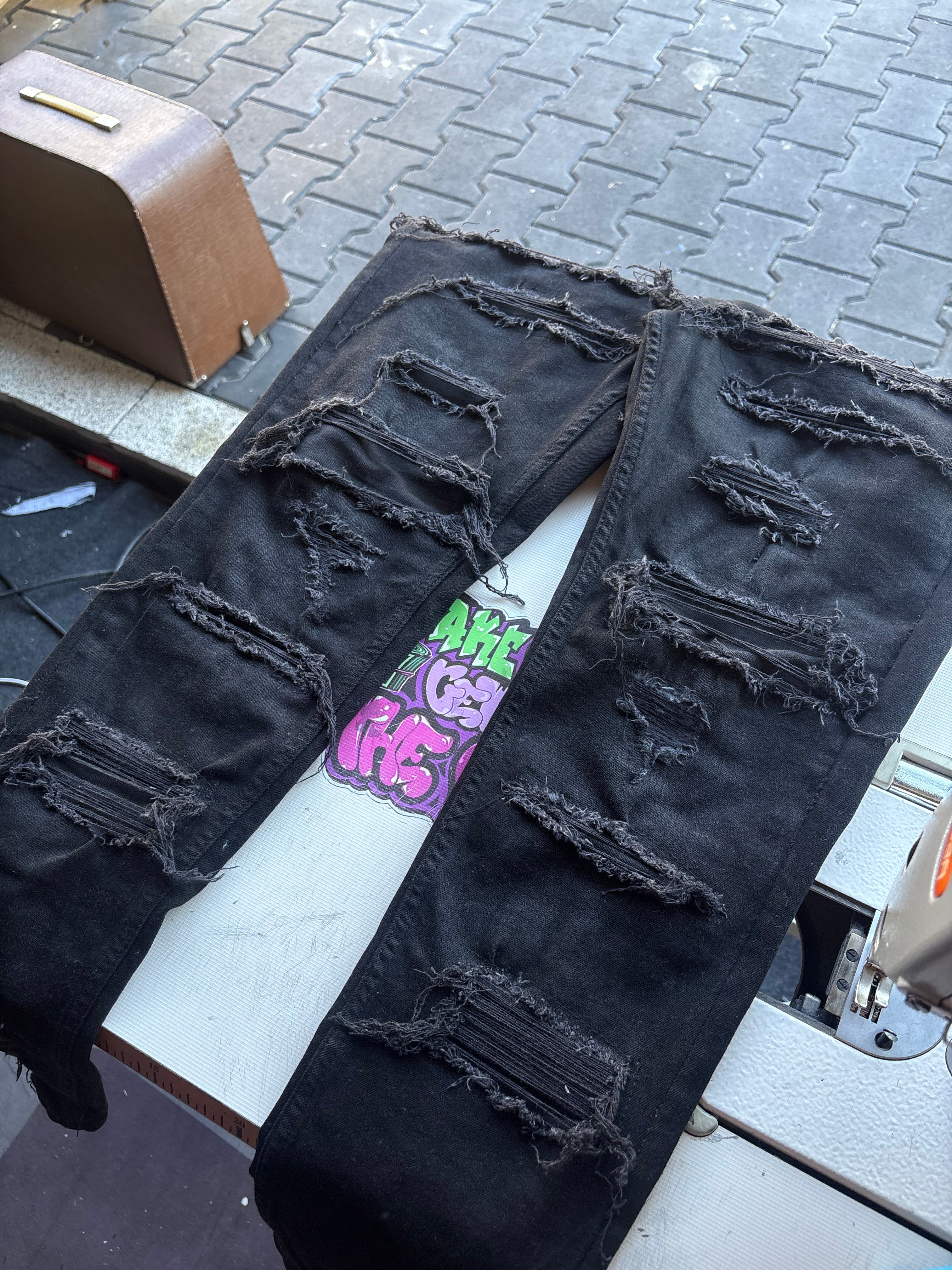 Dripped Slimfit jeans Custom | M