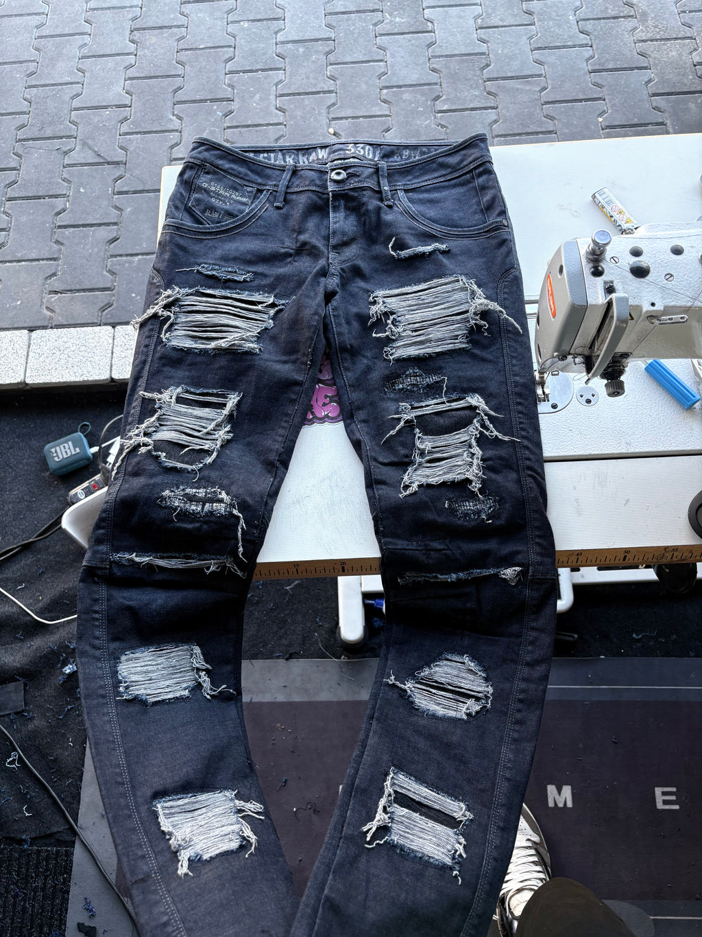 Dripped Slimfit Custom Jeans | S/M