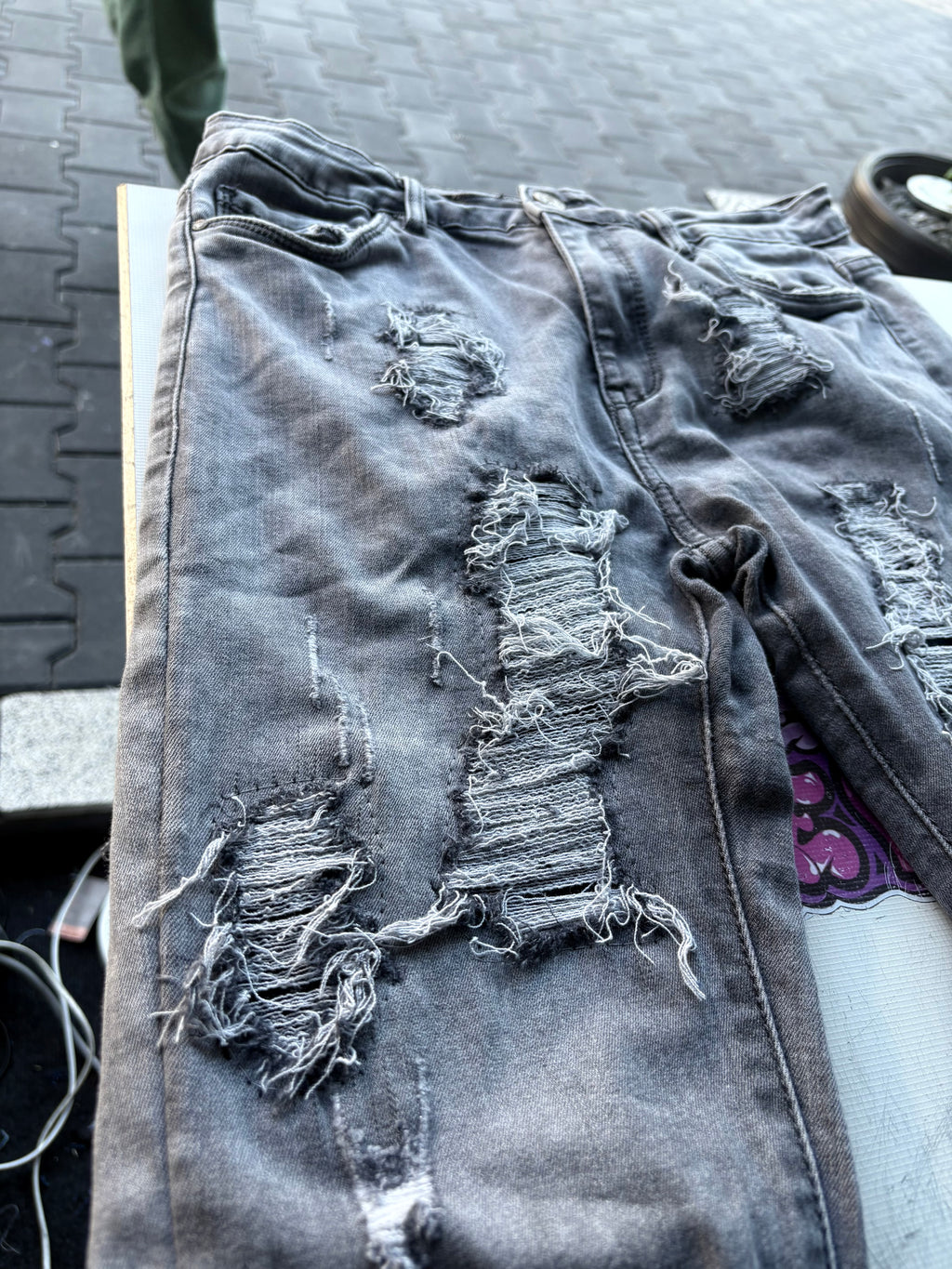 Dripped Slimfit Custom Jeans | S