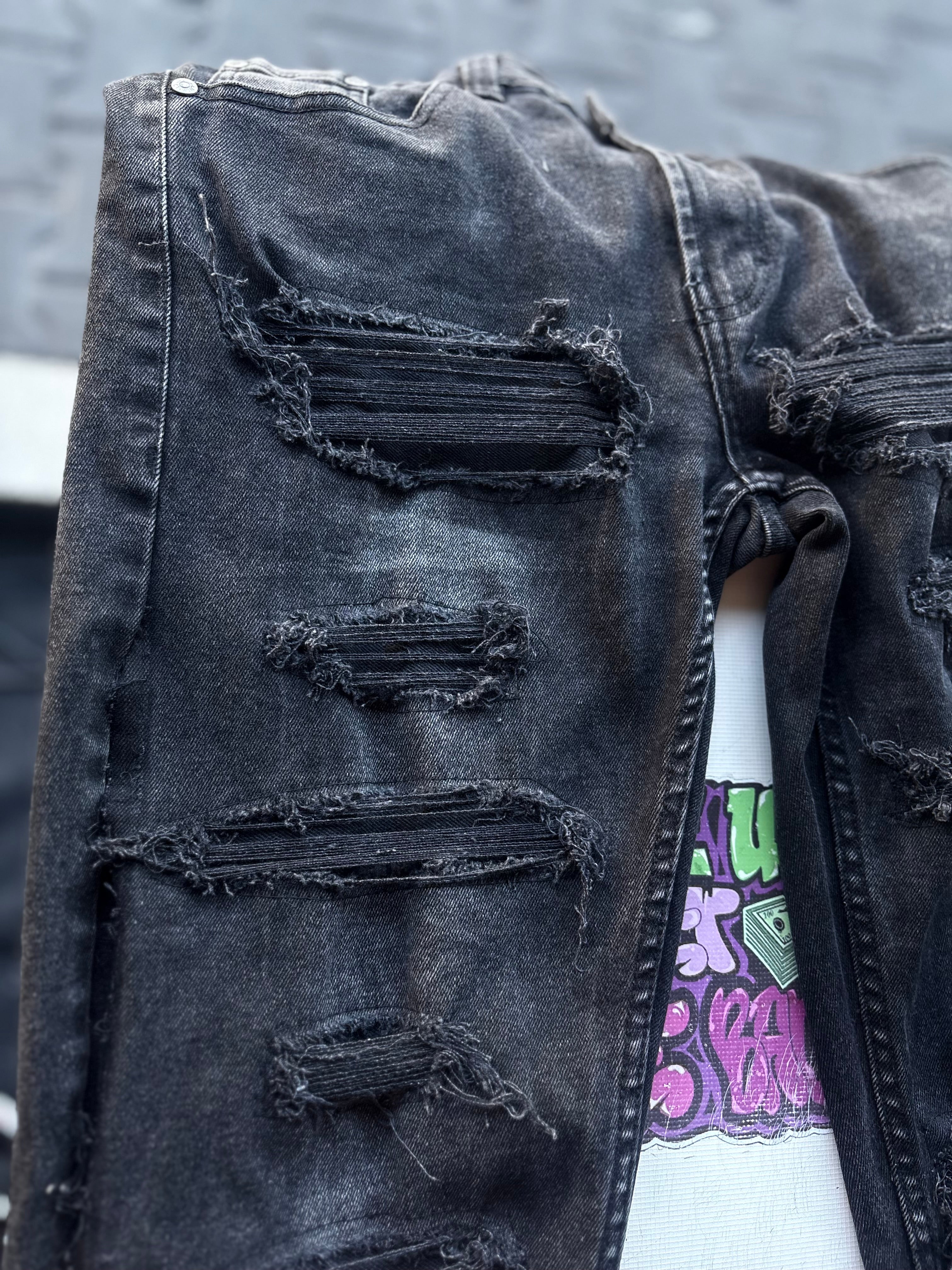Dripped Slimfit Jeans Custom | M