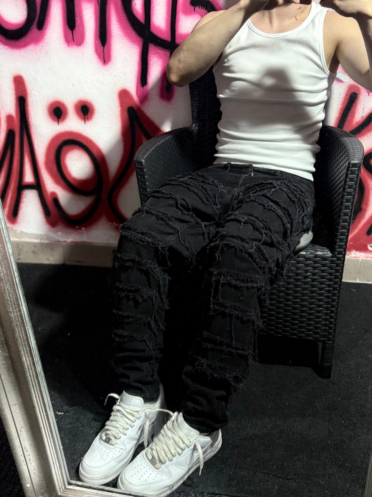 Dripped Jeans Full distressed | SLIMFIT