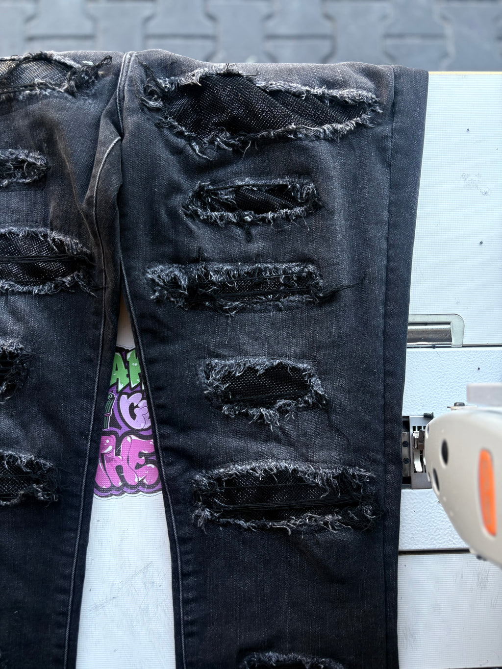 Dripped Slimfit Jeans Custom | XL