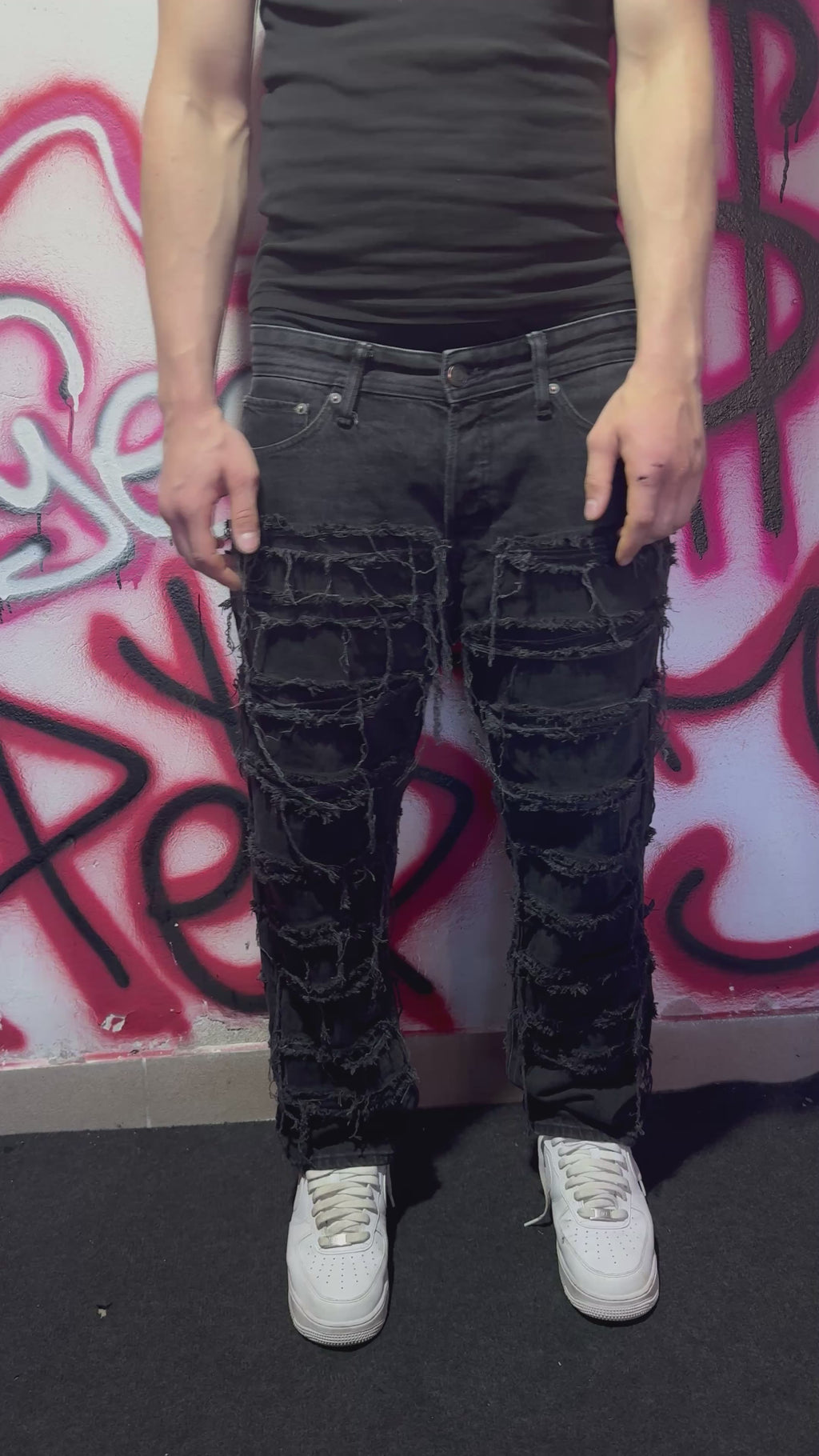 Dripped Jeans Full Disstressed | Straight fit